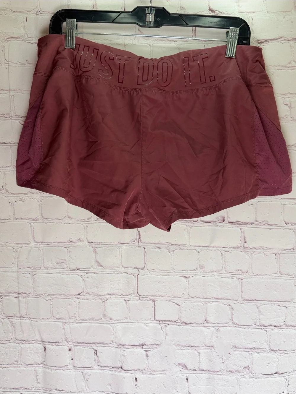 Nike‎ Dri Fit Just Do It Women's Rose Pink Athletic Shorts Woman’s Size XL